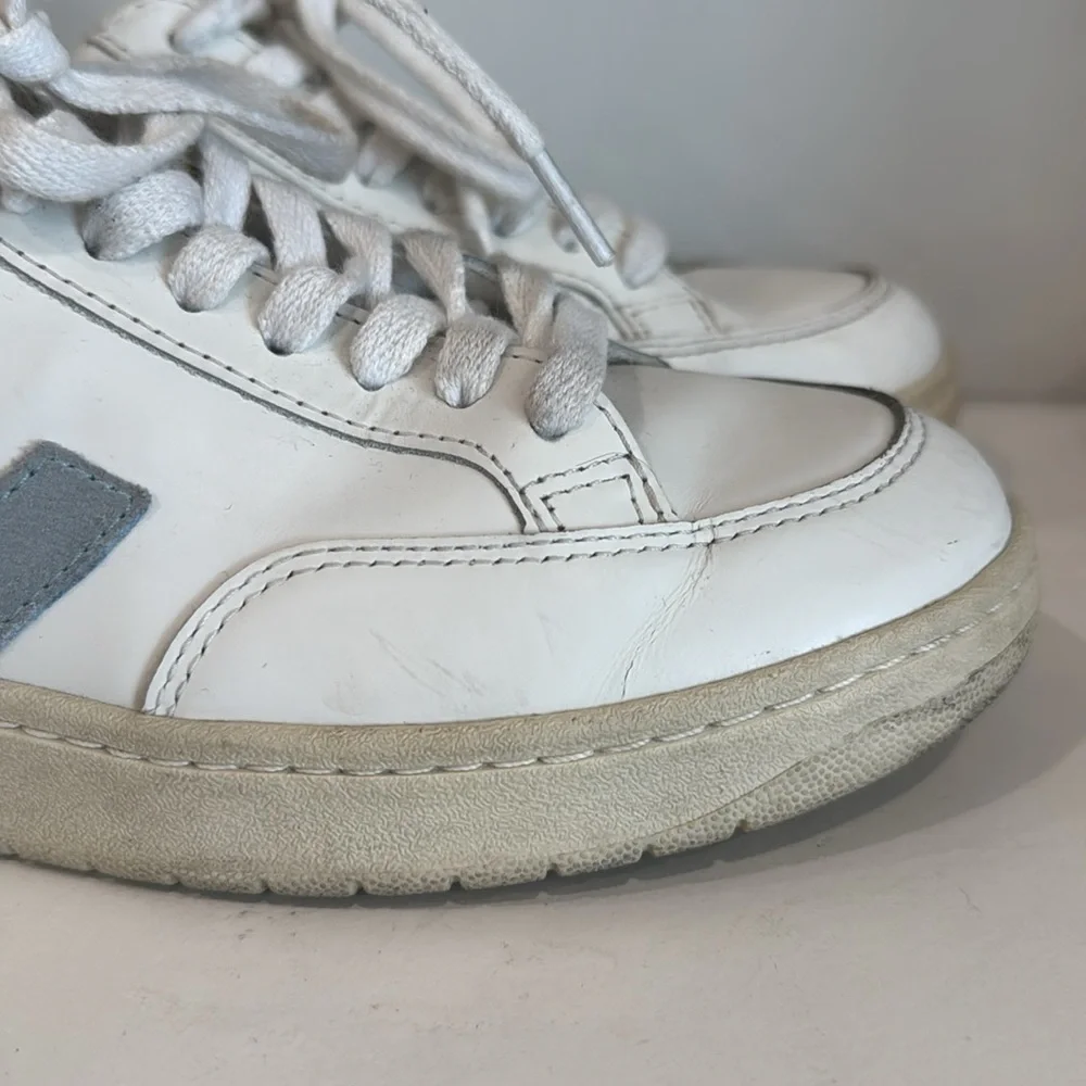 Veja White and‎ Gray Casual Sneakers